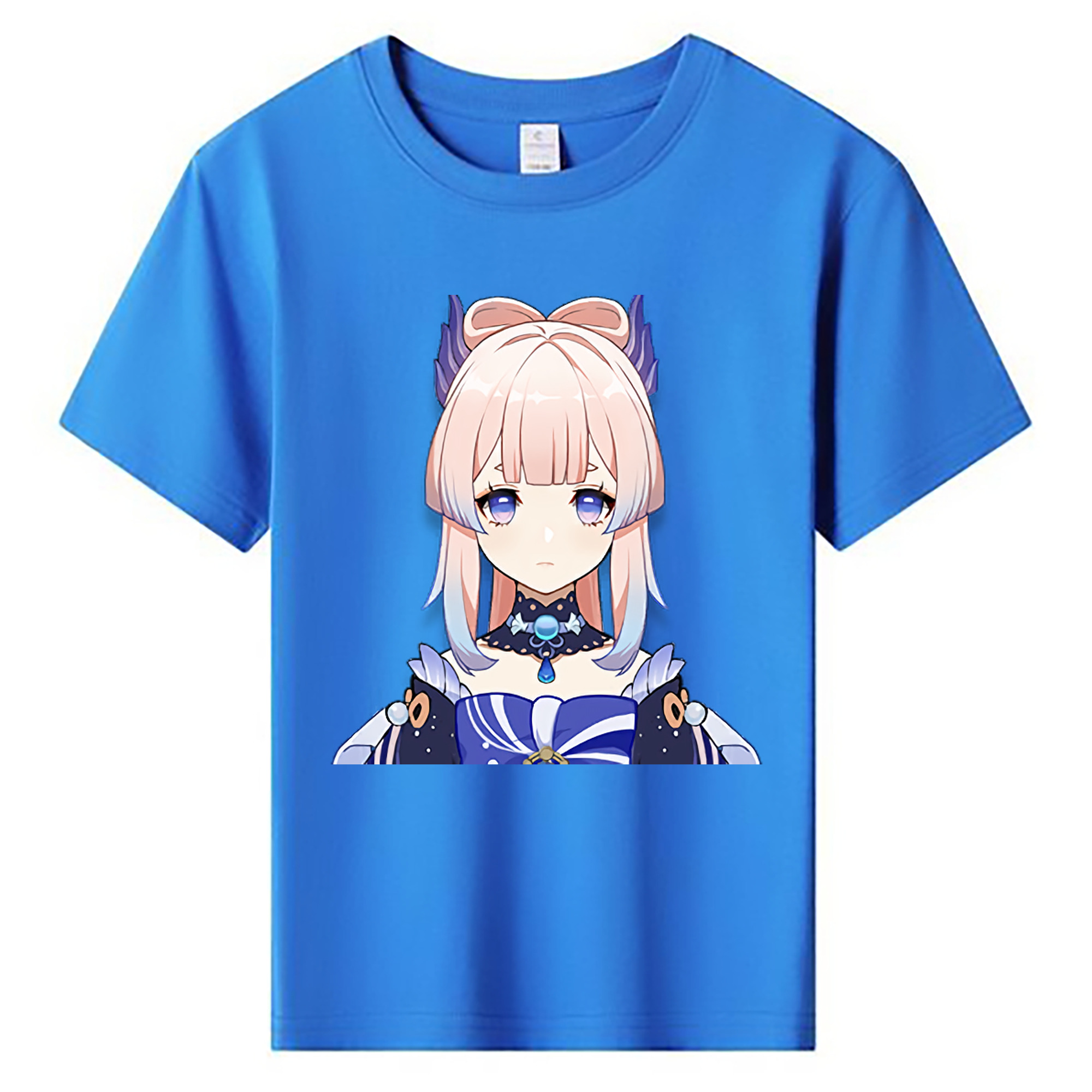 げんし神 珊瑚宮心海 サンゴノミヤ・ココミ genshin Sangonomiya Kokomi 綿100％キッズTシャツ（フロントプリント）